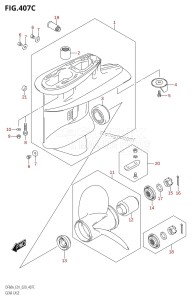 DF40A From 04003F-040001 (E01)  2020 drawing GEAR CASE (DF60A:E01)