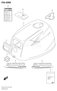 DF6A From 00603F-040001 (P03)  2020 drawing ENGINE COVER (DF4A:020)