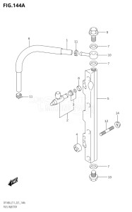 11503Z-140001 (2021) 115hp E11 E40-Gen. Export 1-and 2 (DF115AZ) DF115AZ drawing FUEL INJECTOR (E01,E03,E11)