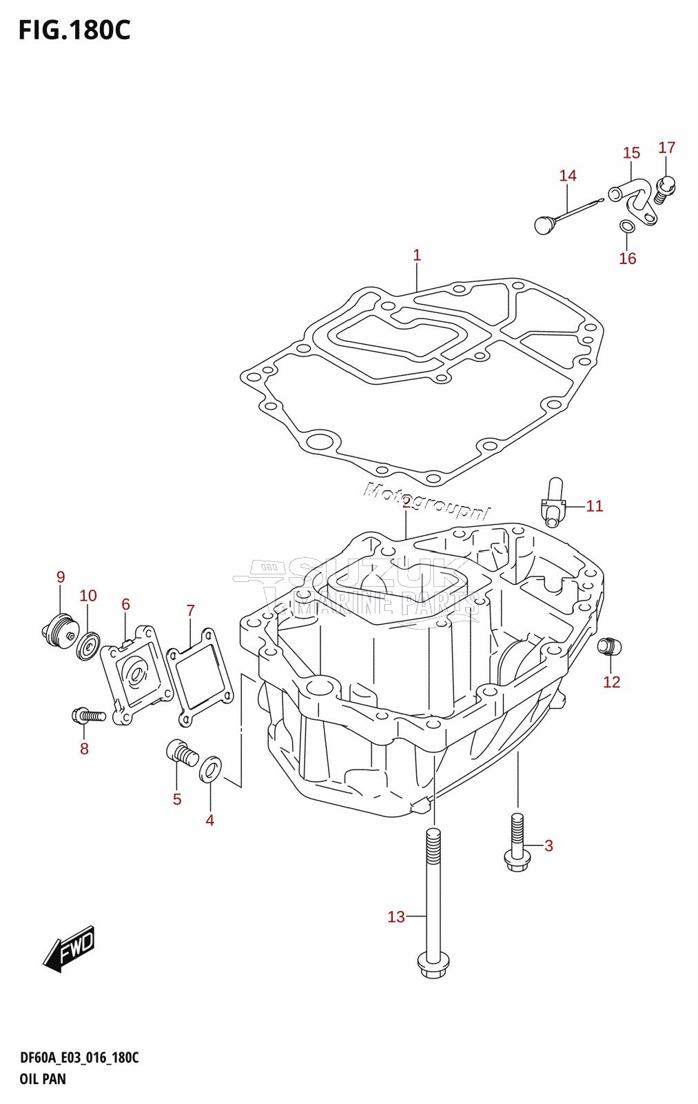 OIL PAN (DF60A:E03)