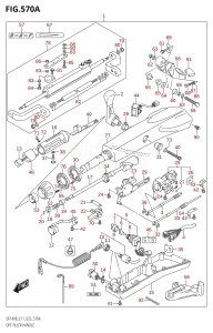 DF115BT From 11506F-240001 (E11 E40)  2022 drawing OPT:TILLER HANDLE (DF115BT,DF115BZ)