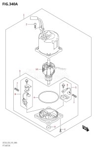 DF225Z From 22503Z-910001 (E03)  2019 drawing PTT MOTOR (L-TRANSOM)