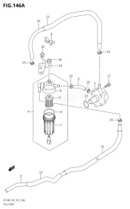 14003Z-410001 (2014) 140hp E03-USA (DF140AZ) DF140AZ drawing FUEL PUMP