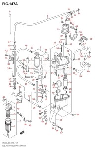 DF300A From 30002P-310001 (E40)  2013 drawing FUEL PUMP /​ FUEL VAPOR SEPARATOR (DF300A:E01)