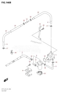 DF150 From 15002F-510001 (E01 E40)  2015 drawing FUEL PUMP (DF150T:E40)