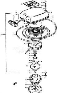 DT4 From d-10001 ()  1983 drawing STARTER