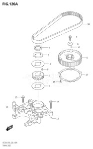 01504F-410001 (2014) 15hp P03-U.S.A (DF15A) DF15A drawing TIMING BELT