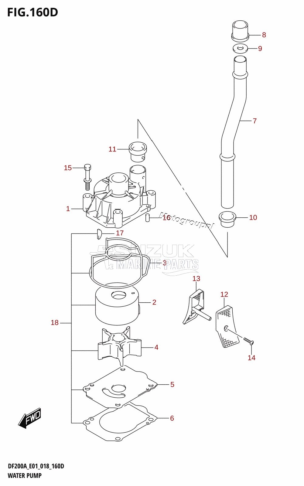 WATER PUMP (DF200AZ:E40)