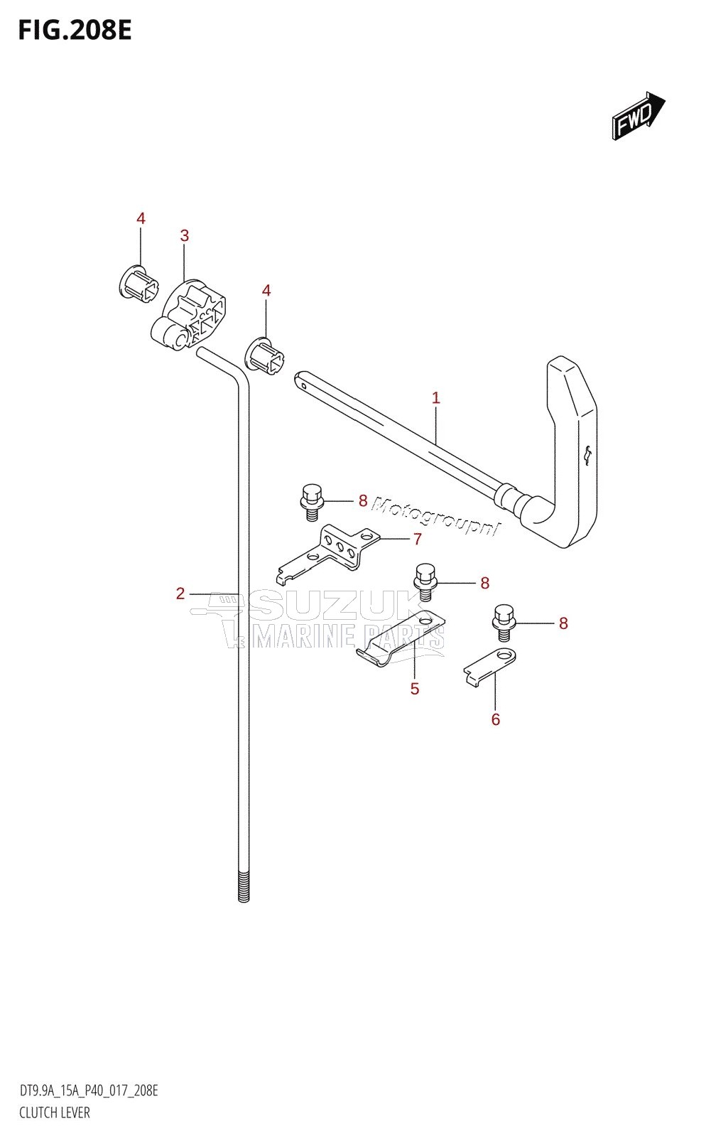 CLUTCH LEVER (DT9.9AK:P36)