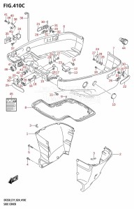 DF225T From 22503F-440001 (E11 - E40)  2024 drawing SIDE COVER (L-TRANSOM)