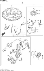 02504F-240001 (2022) 25hp P01-Gen. Export 1 (DF25A    DF25AT    DF25ATH    DT25K) DF25A drawing OPT:STARTING MOTOR (MANUAL STARTER) (M-STARTER)