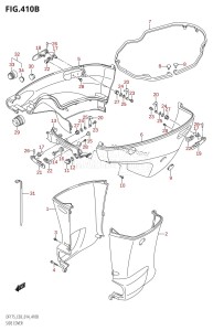 DF150Z From 15002Z-410001 (E03)  2014 drawing SIDE COVER (DF150TG:E03)