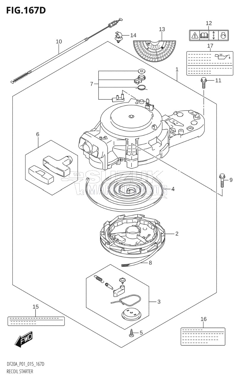 RECOIL STARTER (DF15A:P01)