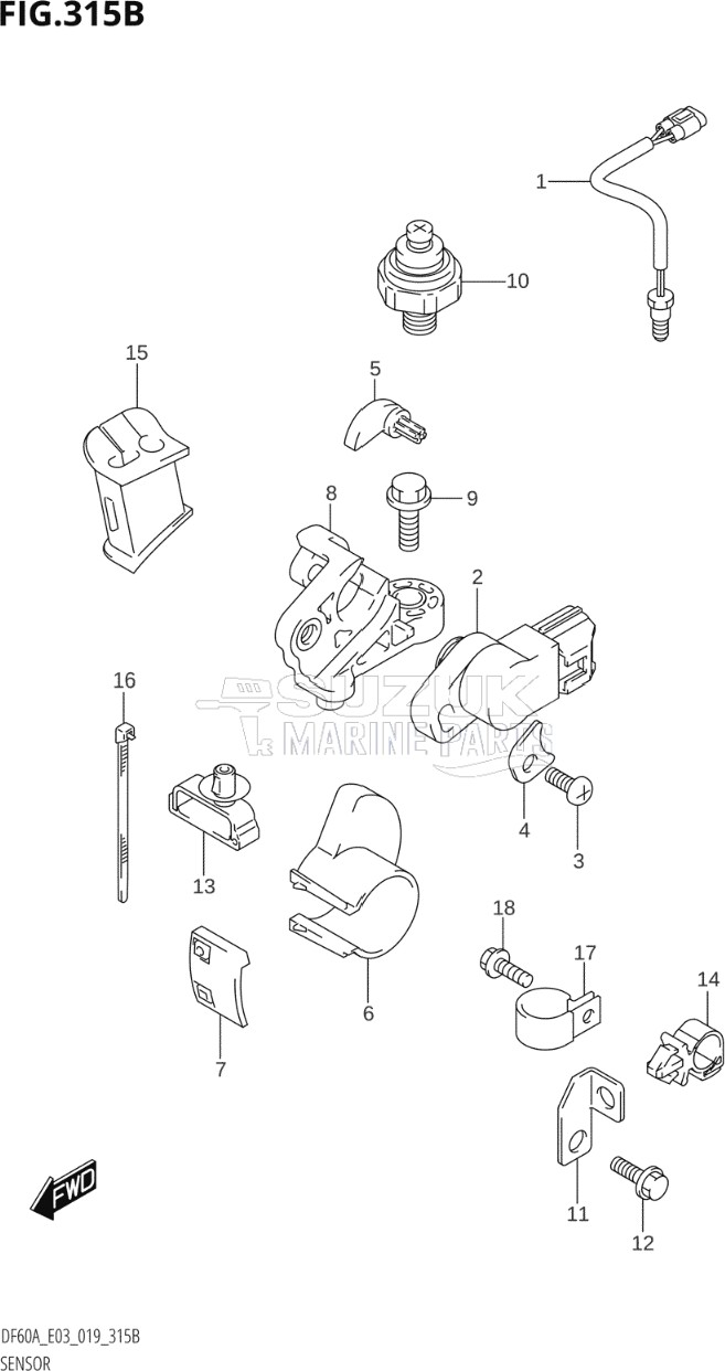 SENSOR (DF60A,DF50AVT,DF60AVT)