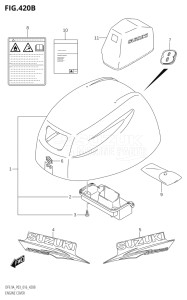 00994F-610001 (2016) 9.9hp P03-U.S.A (DF9.9A  DF9.9AR) DF9.9A drawing ENGINE COVER (DF8AR:P03)