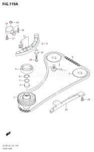 DF140A From 14003F-410001 (E01 E40)  2014 drawing TIMING CHAIN