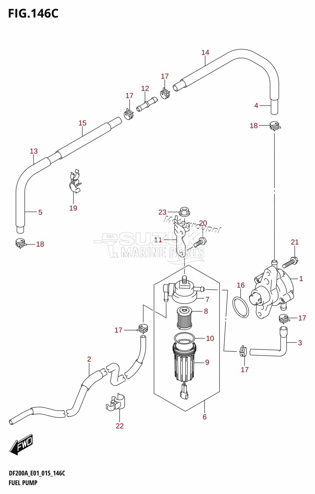 FUEL PUMP (DF200AZ:E01)