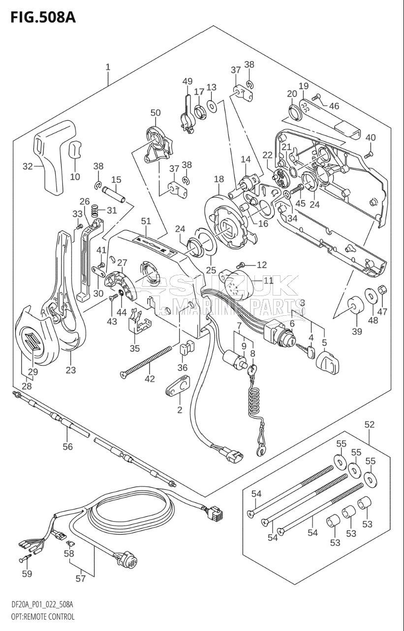 OPT:REMOTE CONTROL ((DF9.9B,DF15A,DF20A):(020,021))