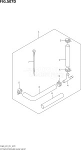 04003F-210001 (2012) 40hp E01-Gen. Export 1 (DF40AQH  DF40AT) DF40A drawing OPT:WATER PRESSURE GAUGE SUB KIT (DF50A:E01)