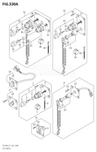 14003Z-610001 (2016) 140hp E11 E40-Gen. Export 1-and 2 (DF140AZ) DF140AZ drawing OPT:SWITCH