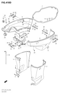 15002Z-410001 (2014) 150hp E03-USA (DF150Z  DF150Z) DF150Z drawing SIDE COVER (DF150ZG:E03)