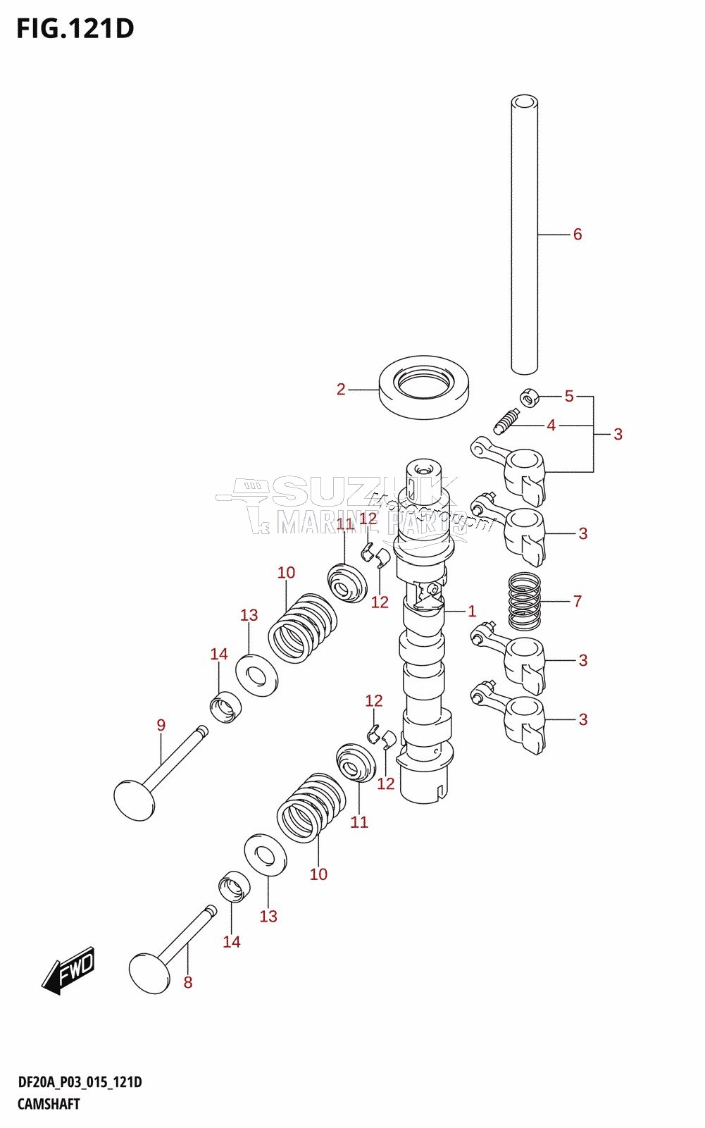 CAMSHAFT (DF9.9BTH:P03)