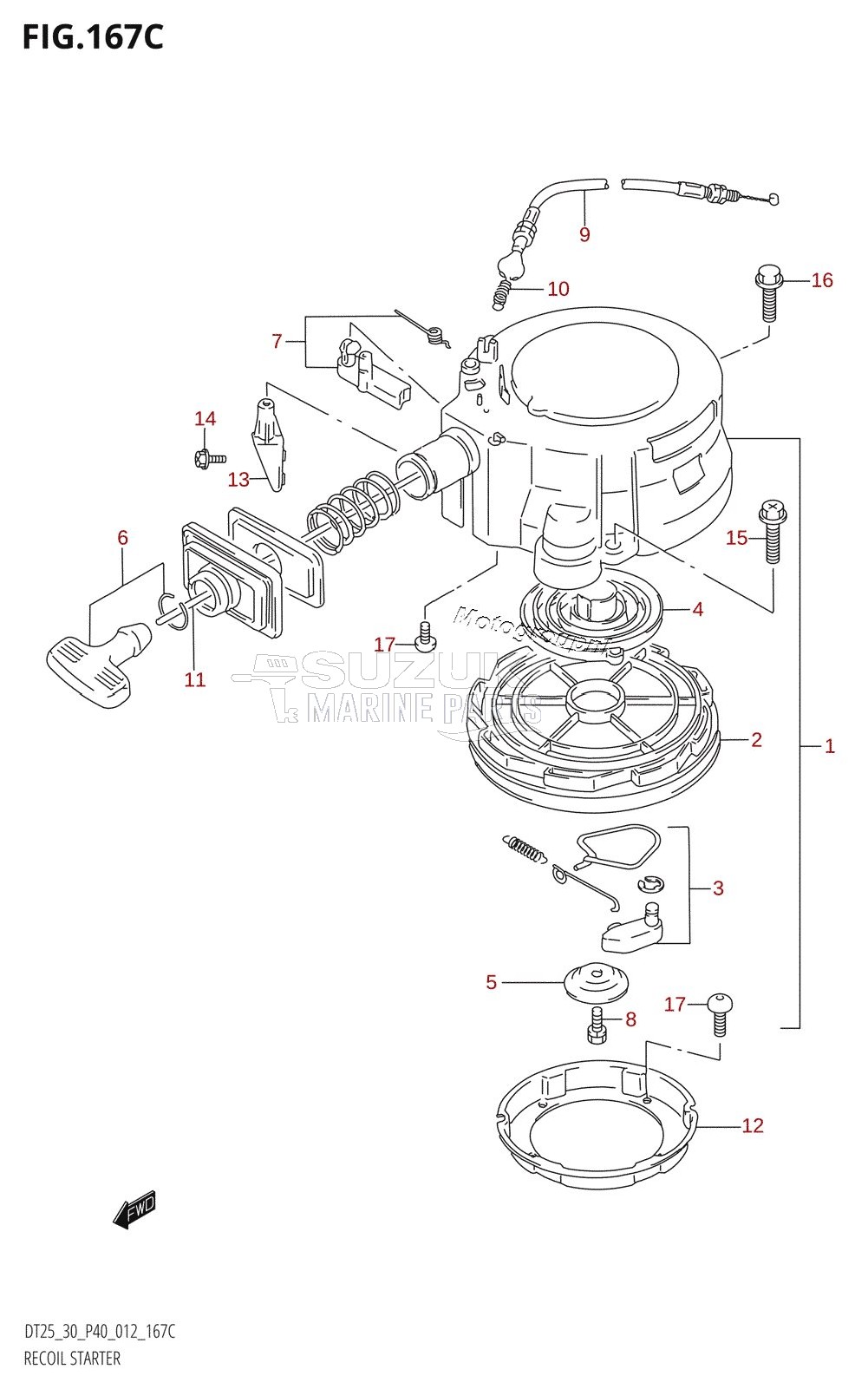 RECOIL STARTER (DT30R:P40)