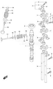 Outboard DF 30A drawing Camshaft