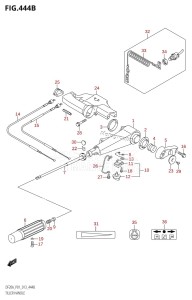 DF20A From 02002F-310001 (P01 P40)  2013 drawing TILLER HANDLE (DF15A:P01)