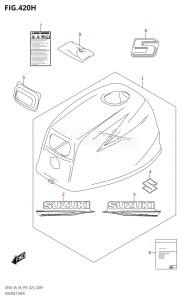 DF6A From 00603F-240001 (P01)  2022 drawing ENGINE COVER (DF5A:(021,022,023))