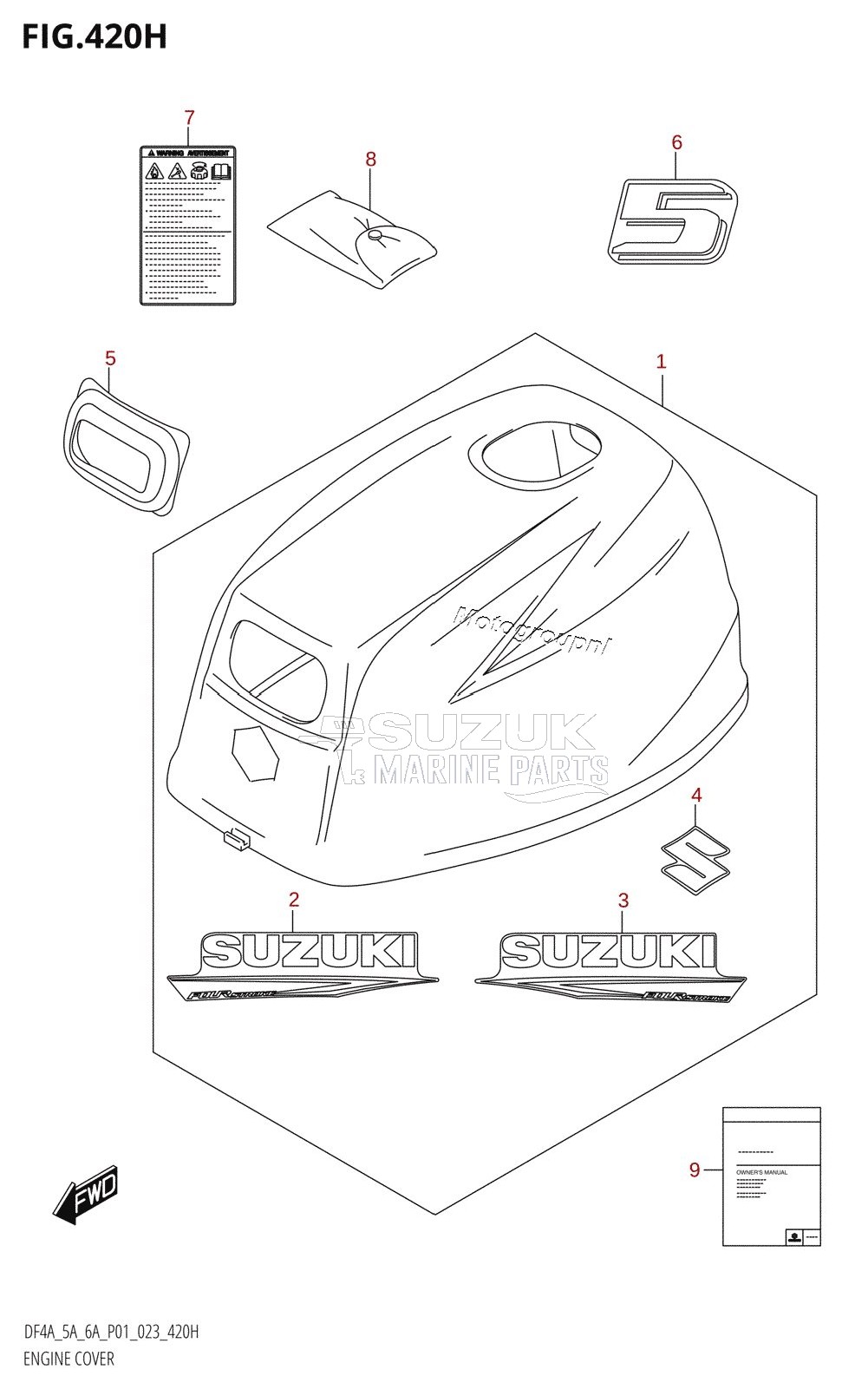 ENGINE COVER (DF5A:(021,022,023))