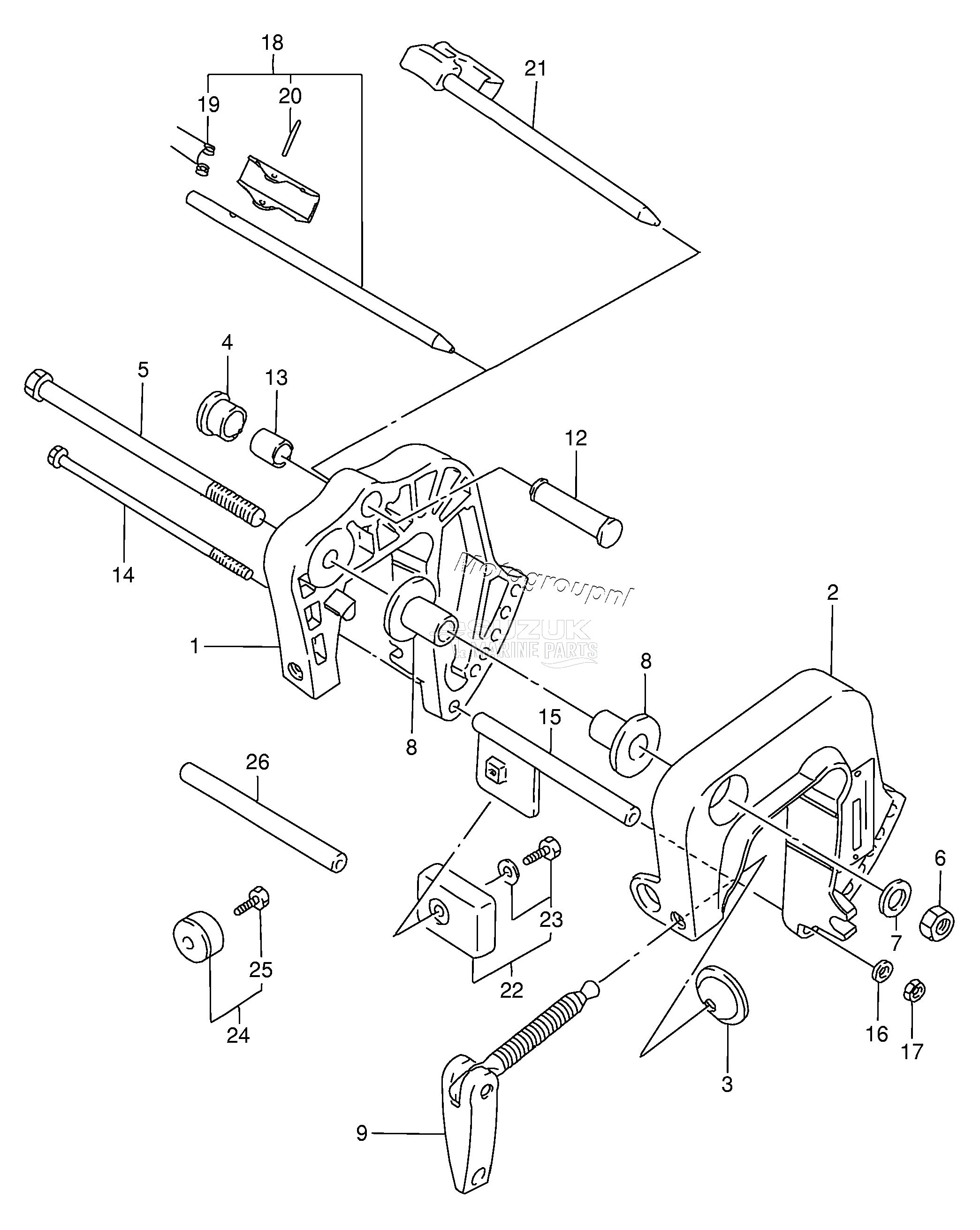 CLAMP BRACKET (DT4 /​ DT5Y)