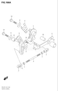 00994F-340001 (2023) 9.9hp P01-Gen. Export 1 (DF9.9A) DF9.9A drawing THROTTLE CONTROL (DF8A,DF9.9A)