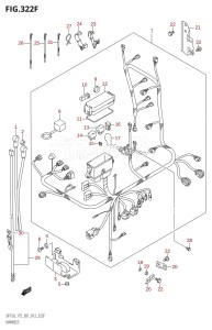 DF150 From 15002F-210001 (E01 E40)  2012 drawing HARNESS (DF175T:E40)