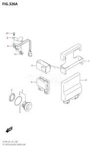 DF140AZ From 14003Z-510001 (E01 E40)  2015 drawing PTT SWITCH /​ ENGINE CONTROL UNIT (DF100AT:E01)