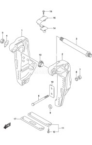 Outboard DF 150 drawing Clamp Bracket