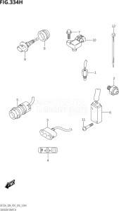 03003F-610001 (2016) 30hp P01 P40-Gen. Export 1 (DF30A  DF30AQ  DF30AR  DF30AT  DF30ATH  DT30  DT30R) DF30A drawing SENSOR / SWITCH (DF30ATH:P01)