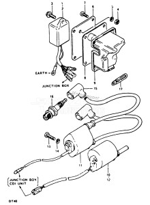 DT40 From 4002-200001 ()  1982 drawing IGNITION