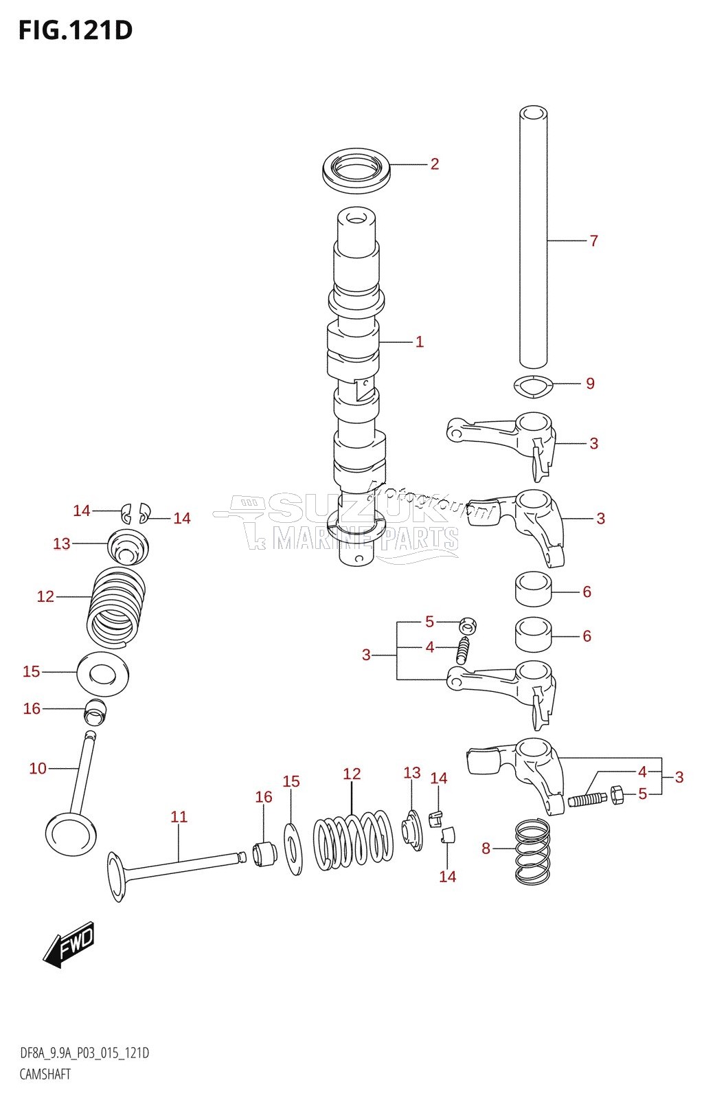 CAMSHAFT (DF9.9AR:P03)