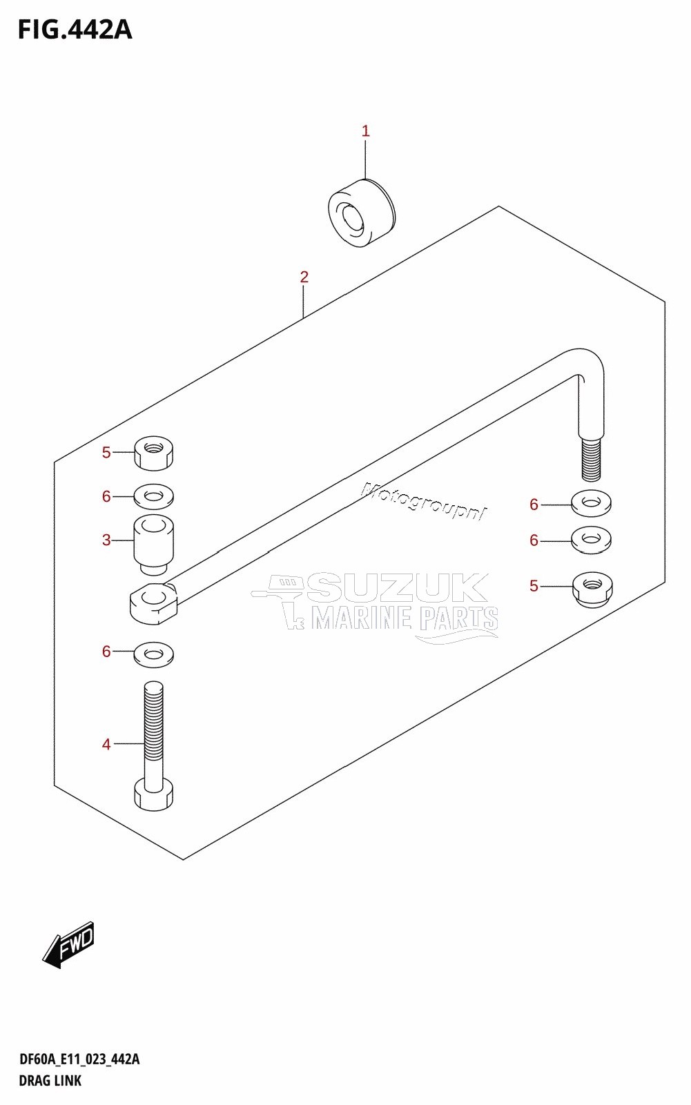 DRAG LINK (DF40A,DF40AST,DF50A,DF50AVT,DF60A,DF60AVT,DF40ASVT)