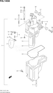 06001F-971001 (1999) 60hp E03-USA (DF60THX) DF60 drawing FUEL VAPOR SEPARATOR (W,X)