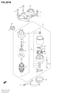 DF70 From 07001F-861001 (E01)  1998 drawing STARTING MOTOR (K1,K2,K3,K4,K5,K6,K7,K8,K9)