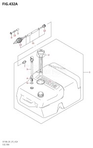 DF115A From 11503F-510001 (E01 E40)  2015 drawing FUEL TANK