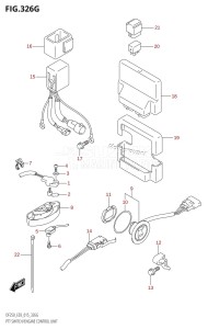 DF225T From 22503F-510001 (E03)  2015 drawing PTT SWITCH /​ ENGINE CONTROL UNIT (DF250ST:E03)