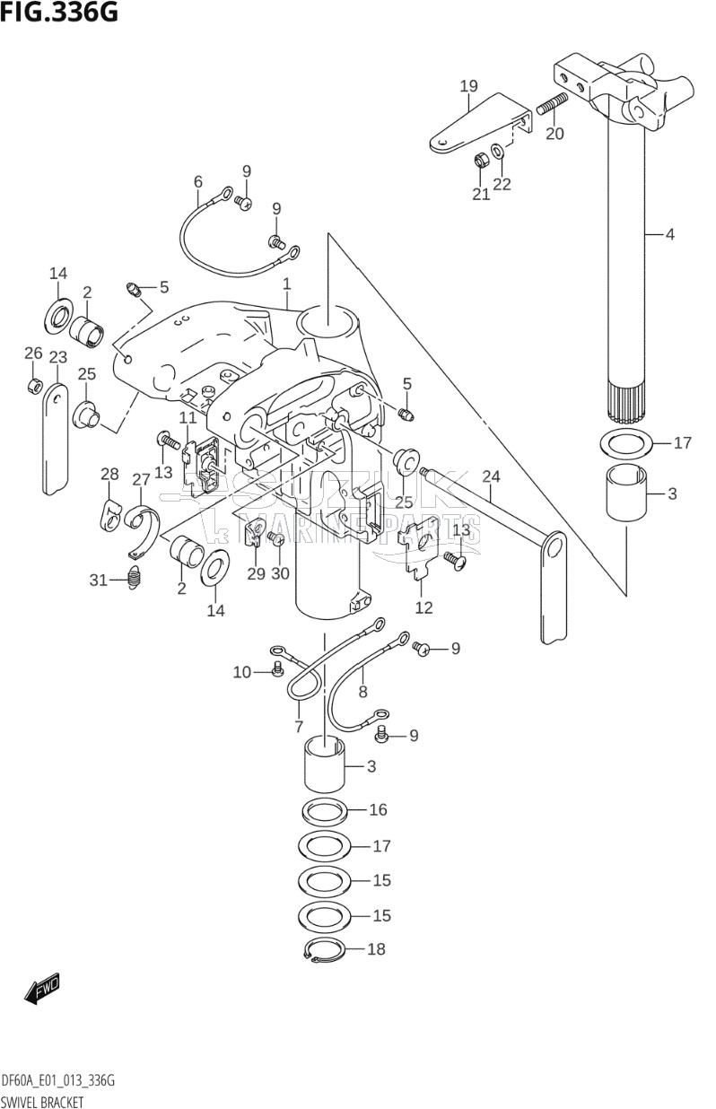 SWIVEL BRACKET (DF60A:E01)