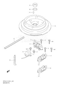 DF9.9 From 00991F-151001 ()  2001 drawing MAGNETO