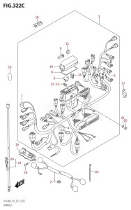 DF115AZ From 11503Z-140001 (E11 E40)  2021 drawing HARNESS (DF140AT,DF140AZ)