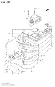 17502Z-410001 (2014) 175hp E01 E40-Gen. Export 1 - Costa Rica (DF175Z    DF175ZG) DF175ZG drawing INTAKE MANIFOLD / THROTTLE BODY (DF175ZG:E40)