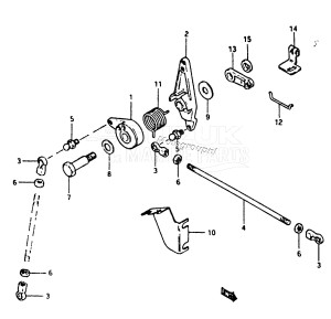 DT40 From 4002-403021 ()  1984 drawing THROTTLE CONTROL