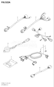 15003F-040001 (2020) 150hp E01 E03 E40-Gen. Export 1 - USA (DF150AT) DF150A drawing OPT:HARNESS (1) (023)